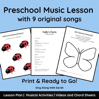Preschool Music Lesson (9 Fun Original Songs for Circle Time & Movement)
