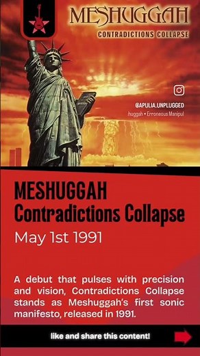 MESHUGGAH - Contradictions Collapse (1991) #onthisday #metalreview #thrashmetal #technicalmetal