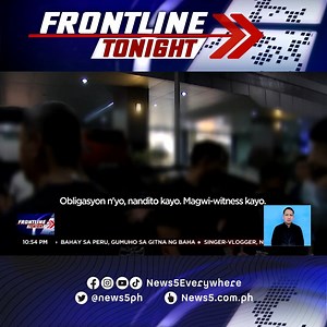 #FrontlineTonight | Nagkainitan ang ilang tauhan ng National Bureau of Investigation (NBI) at miyembro ng media sa isang anti-drug operation sa Pasay City nitong Biyernes, March 17. Pinipilit kasi ng mga taga-NBI na pumirma ng inventory form ang mga taga-media kahit hindi nila naabutan ang aktwal na operasyon. #News5 | via Marianne Enriquez For more latest stories, visit us at www.news5.com.ph | News5