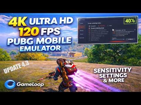 INSANE PUBG MOBILE EMULATOR SETTINGS: 120 FPS + NO RECOIL (NO LAG + 4K) 😳