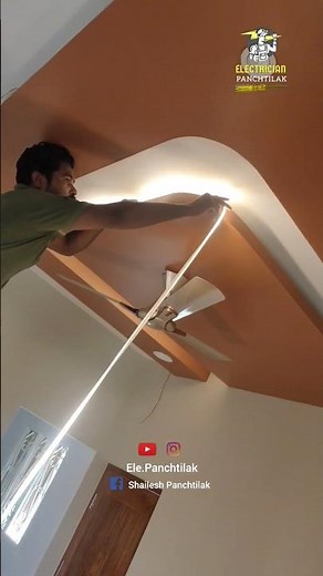 How to install rope light / consild light installation #ropelight #leddtrip #ledlight #ytbshorts.!