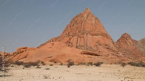 Spitzkoppe mountain in Namibia desert landscape