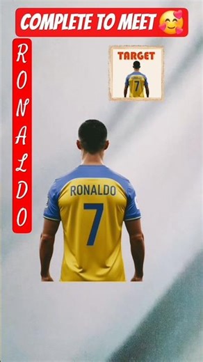 Achieved target to meet Ronaldo ⚽ / #ronaldo #shorts