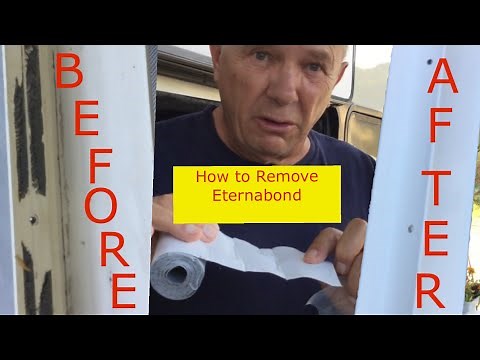 How to Remove Eternabond //Eternabond RV Rubber Roof Repair Tape//DIY