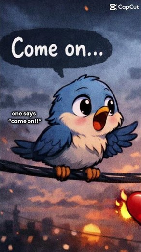 Two birds on a wire 💔