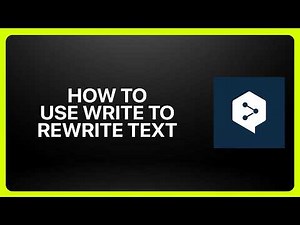 How To Use DeepL Write To Rewrite Text! Tutorial