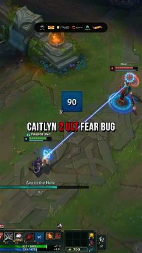 WAIT ! Cait can ult TWICE, if she gets feared? AND she ults THROUGH THE FEAR? RITOOOO ?!?!