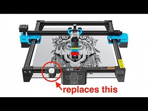 Improved holder for TwoTrees Laser “Focus Assist Metal Column,” TTS-25 (2.5W), TTS-55 (5.5W), TTS-10