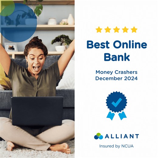 As a national digital credit union, we're boldly disrupting banking norms and continuously innovating for our members. See why Money Crashers says there’s no better branchless option than Alliant: https://www.moneycrashers.com/best-online-banks/#alliant | Alliant Credit Union