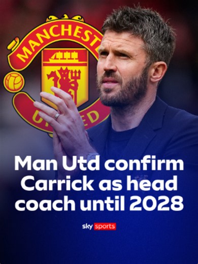 Michael Carrick Appointed Manchester United Head Coach Until 2028