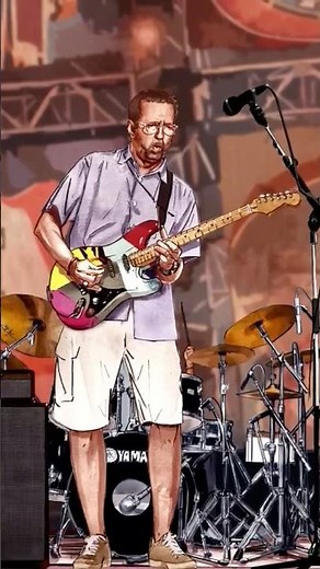 Eric Clapton. Crossroads guitar festival 2004. Graphic Tribute.