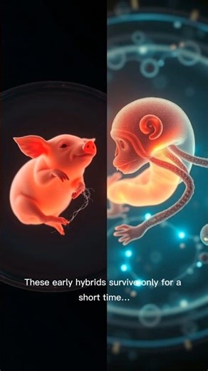 The First Human-Animal Hybrid: How Close Are We? | #Science #Biotech #shorts