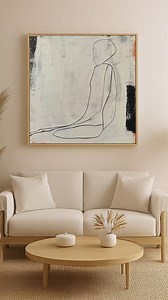 👤Large Minimalist Line Abstract Art Minimalist Character Abstract Art Minimalist Bedroom Wall Decoration Oil Painting 👏Original art created by professional and talented and remarkable artist team members! Customization any style, size, orientation or color, we've got you covered. The painting will be shipped only after you confirm that you like it. Support Free delivery extra large painting ready to hang on. 🛒Want to make this artwork yours? Just visit our website and search "#MA093" to explo
