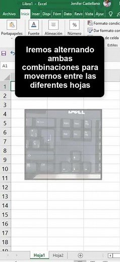 Cómo cambiar de hoja en Excel con el teclado ✔️ #Shorts