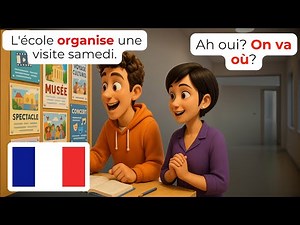 🇫🇷 Conversations Françaises A1-A2 | École de Langue | Learn Easy French for Beginners