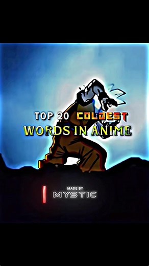 TOP 20 COLDEST WORDS SAID BY ANIME CHARACTERS 🗣 #anime #shortsfeed