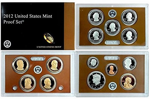 2012-S United States Mint Proof Set W/ Original Box & COA | Proof Coins | Presidential Dollars | Mint Coins | Mint Set | Collectible Coins - Etsy