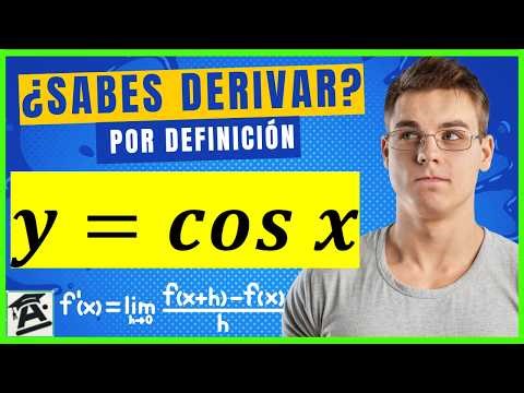 Derivative of COSINE by DEFINITION | Why is the result NEGATIVE? 🤔