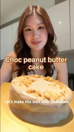 Best choc peanut butter cake!!! 🥜 🍫 🍰 #baking #easyrecipe #cake #peanutbutter #chocolate