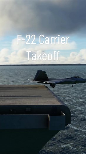 F-22 Raptor Carrier Takeoff Explained