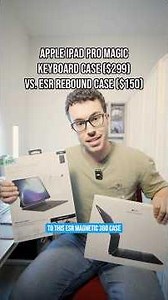 Best Apple Magic Keyboard Alternative for iPad Pro 🤔 Comparsion vs ESR Rebound Case! #ipadkeyboard