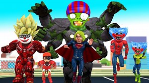 294K views · 5.5K reactions | Papa Nick Hulkbuster vs Team Bad Guy Super Man Chucky and Spider Man Huggy - Scary Teacher 3D HERO #fun #kids #squad #scary #Funny #shorts #comedy #gameday #cartoons #animation | Pr Tom | Facebook