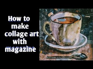 Paper Collage Art - Paper Collage Tutorial || Art drashti