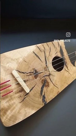 Strum Stick #shorts #reels #woodworking #handmade #dulcimer #diy #lathe #wood #fun