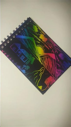 draw scenery in scrach note book