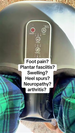 I keep this foot massager under my computer desk while I am working. It’s helped so much with my foot pain. You can turn up the intensity and heat to your preference. It gives a squeezing, compression, kneading, vibration, and heat therapy all at once. #footmassager #plantarfasciitis #heelspurs #footpain #neuropathyfeet @Cotsoco Official