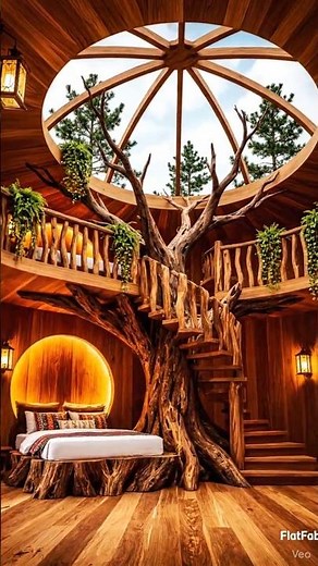 This tree bunk bed looks absolutely epic! 😱👏 #interiordesign #homedesign #rustic