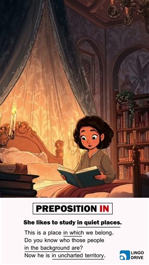 Preposition “In”: Inside a Place, Within an Area, or in a State | #english #education #shorts