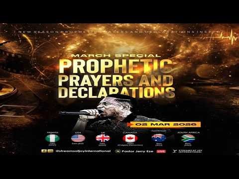 MARCH NEW MONTH PROPHETIC PRAYERS AND DECLARATIONS || NSPPD || 2ND MARCH 2026