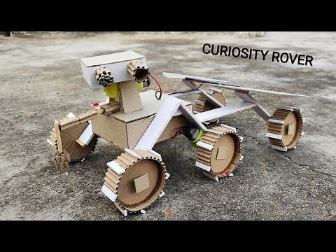 How to Build a "Mars" Curiosity Rover Realistic Robot from Cardboard Science Model.