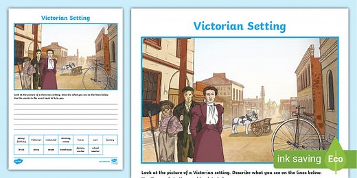 Victorian Scene - Describe the Setting Activity