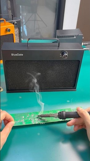 BlueDate Soldering Fume Extractor 🍃🍃#cleanair #fumeextractor #hepafilter #soldering #breathe