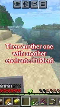 Found three Drowned with enchanted trident#minecraftshorts #camman18minecraft ‪@camman18‬ yo