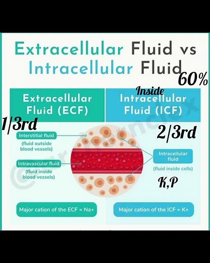 extracellular fluid vs intracellular fluid #icf,#ecf,#nursingexam ,#rrb ,#norcetmcq