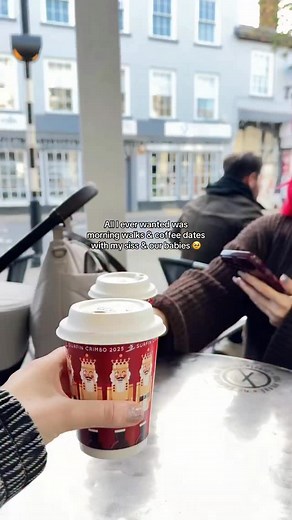 It’s all about the morning walks & coffee dates ❄️☕️👶❤️ #fyp #family #babies #momlife #coffee | Marnie Simpson