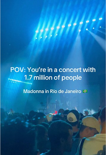 Madonna Performing for 2 Million at Copacabana Beach