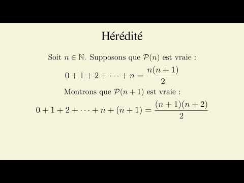 📘 Suites & récurrence – Exercice 1 : Somme des entiers