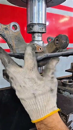 How to Press Fit a Front Wheel Hub Bearing #satisfying #mechanic #machine