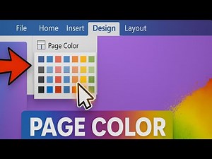 How to Change Page Color in Microsoft Word | Page Background Tutorial for Beginners