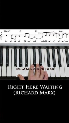 Right Here Waiting / Piano tutorial fácil (Easy tutorial piano) #rightherewaiting #pianotutorial