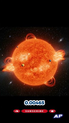 The Exact Math Behind Earth’s Final Days 🌍☀️ (Red Giant Explained). #shorts