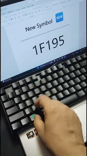New symbol in ms word | #computer #keyboard #windows #word #typing #tricks