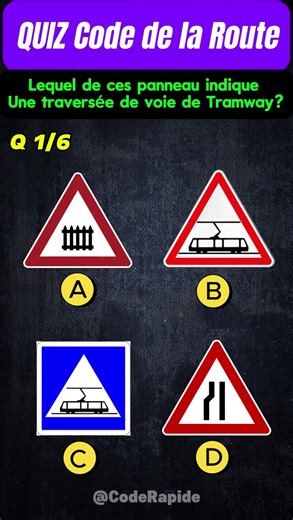 QUIZ sur le Code de la Route 🚦🔥 Apprends le Code de la Route en toute simplicité avec @coderapide ! 📖✨ Des astuces, des quiz et des conseils pour réussir ton examen 🎯✅ Abonne-toi et pre 💙🌤️ | Bonneconduite