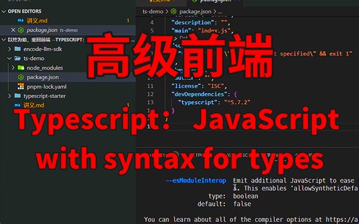 【Typescript： JavaScript with】前端工程师必要吃透的ts核心技术！