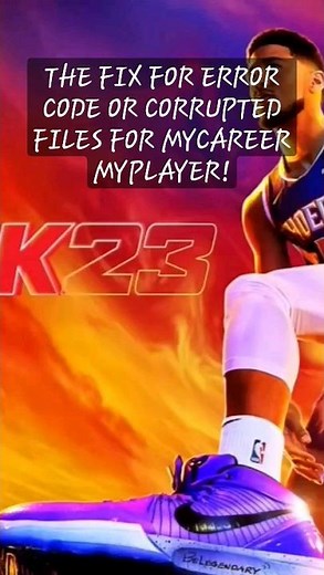 How to Fix Mycareer/MyPlayer Error Code or Corrupted File! How to Get It Back - NBA 2k23 /NBA 2k24