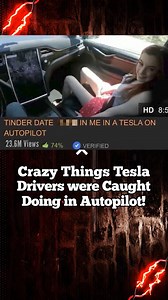 23K views · 849 reactions | Crazy things Tesla drivers were caught doing in autopilot #tesla #elonmusk #reelsvideo | Davidjustinn | Facebook